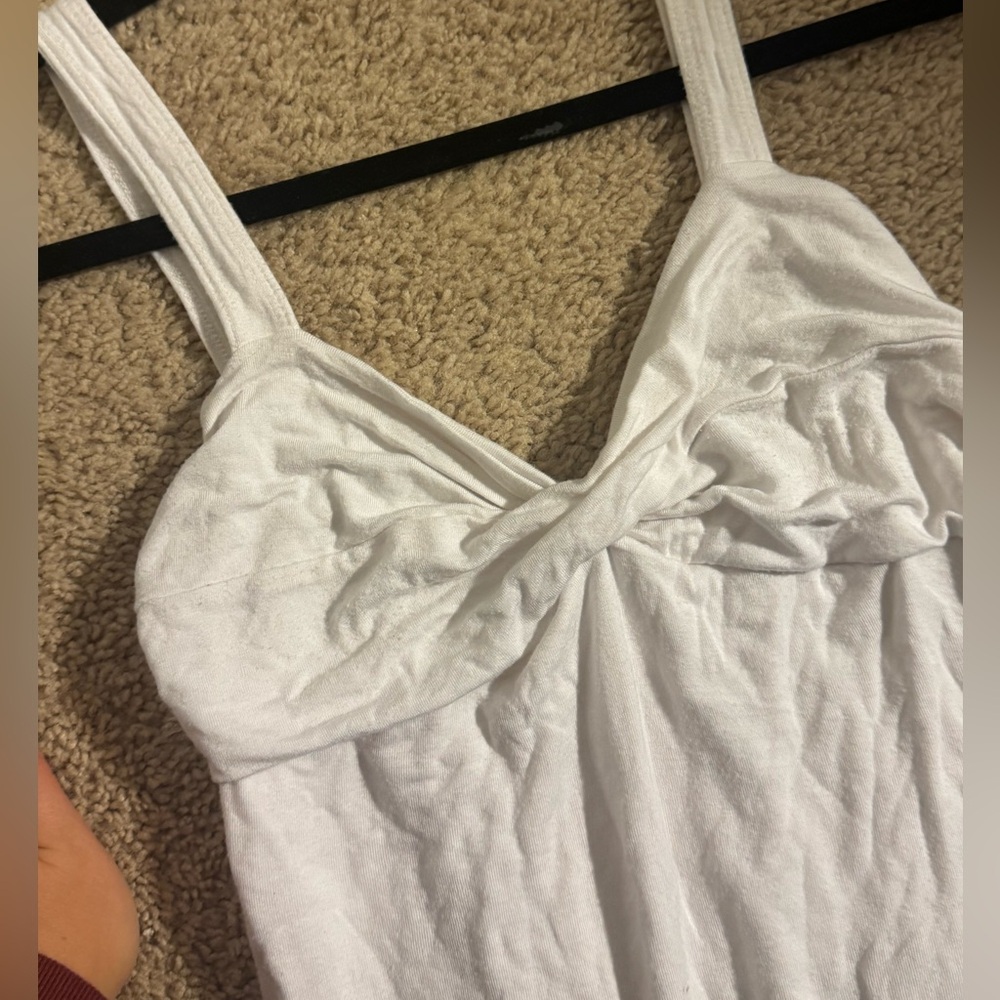 Abercrombie Front Twist Bodysuit in White